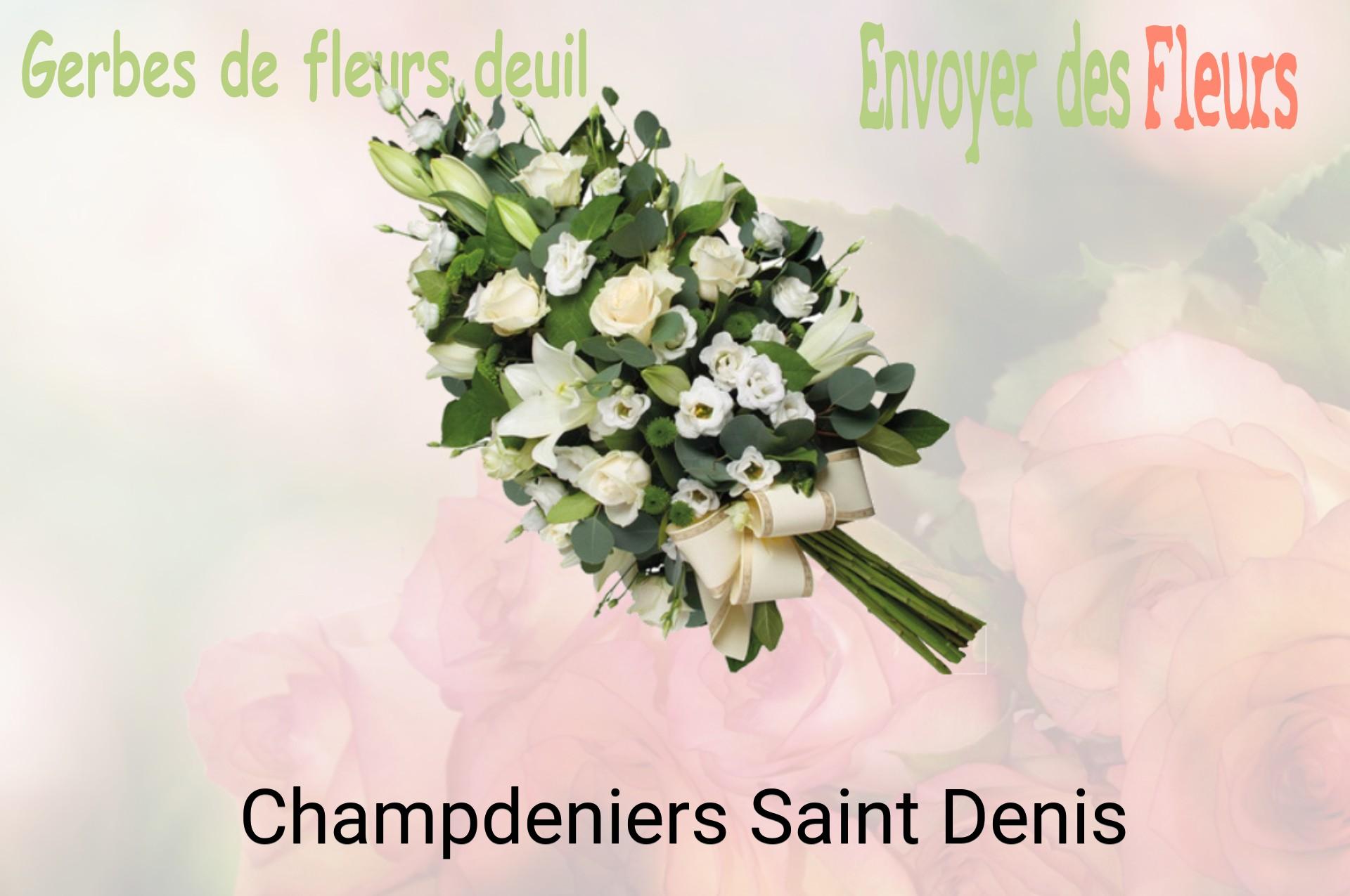Gerbe de fleurs de deuil livrée à Champdeniers-Saint-Denis